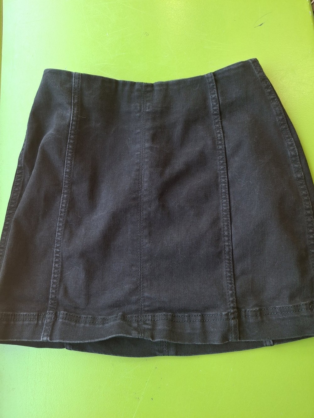 wild fable Black Mini Skirt with Panel Seams